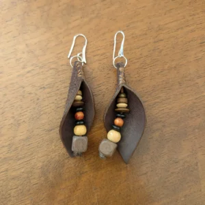 Boucles d'oreilles "Feuille"